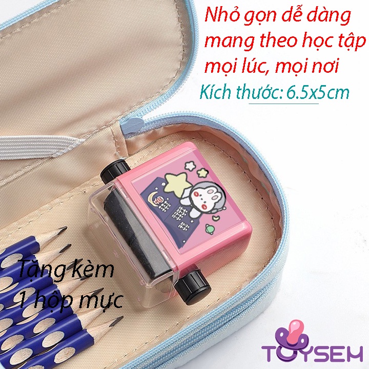 Con lăn 100 phép tính cộng trừ số học tặng kèm thêm hộp mực giúp bé rèn luyện các phép toán