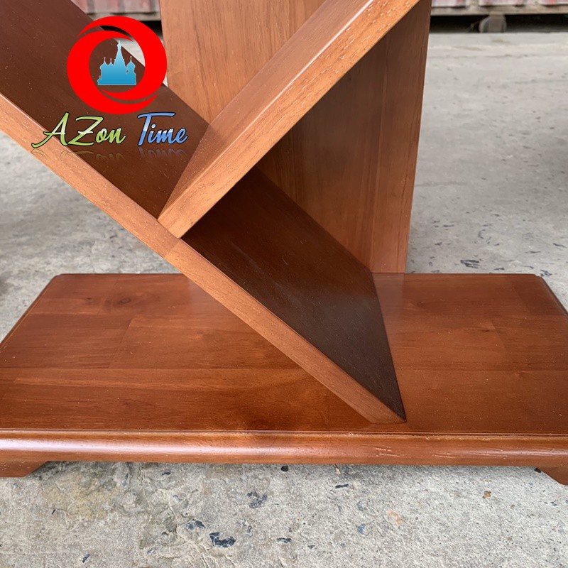 [GỖ XUẤT KHẨU]Kệ Sách Gỗ Hiện Đại Hình Xương Cá Phù Hợp Với Không Gian Nhà Bạn