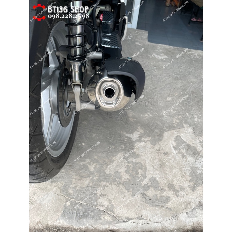 Chụp Đít Pô SH 2020 125cc / SH 2020 150cc Inox