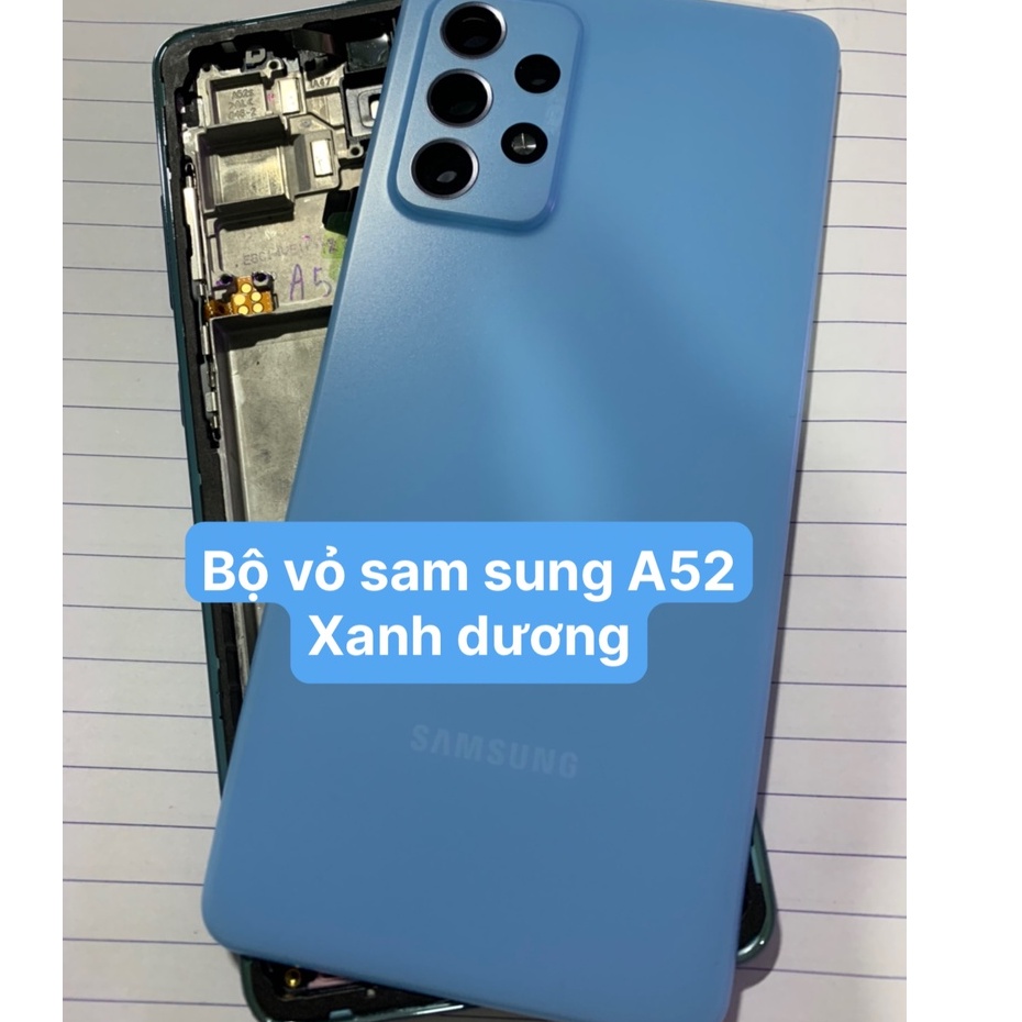 Bộ vỏ zin Samsung A52 ( Bao gồm lưng, sườn, phím, kính camera)