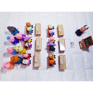 Bộ 21 bạn Peppa Pig + 6 bộ bàn ghế + bảng + túi đeo