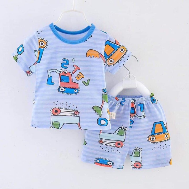 [Mã FAMAYFA2 giảm 10K đơn 50K] Bộ Cotton Tre Xuất Nhật LIKIDS TBKS06 Cho Bé Trai Bé Gái