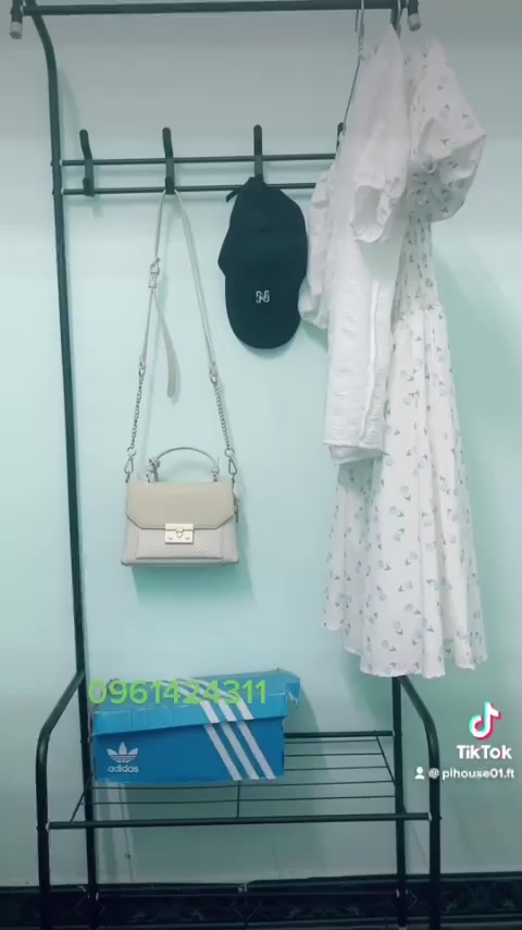 Kệ treo quần áo chữ L nhập khẩu tiện lợi PIHOUSE | BigBuy360 - bigbuy360.vn