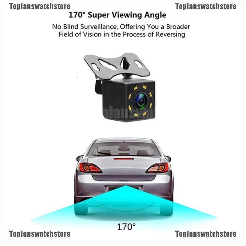 Camera Lùi Xe 8 Bóng LED Hồng Ngoại Hỗ Trợ Đỗ Xe Ban Đêm HD