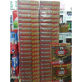 Nhang Muỗi Ít Khói Jumbo Vape 3X hộp 10 Khoanh