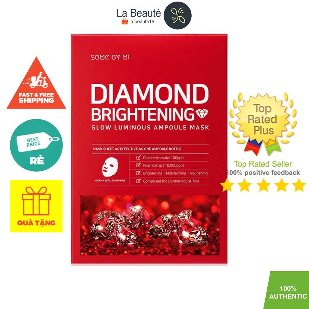 Mặt Nạ Làm Sáng Da - Some By Mi Diamond Brightening Sheet Mask