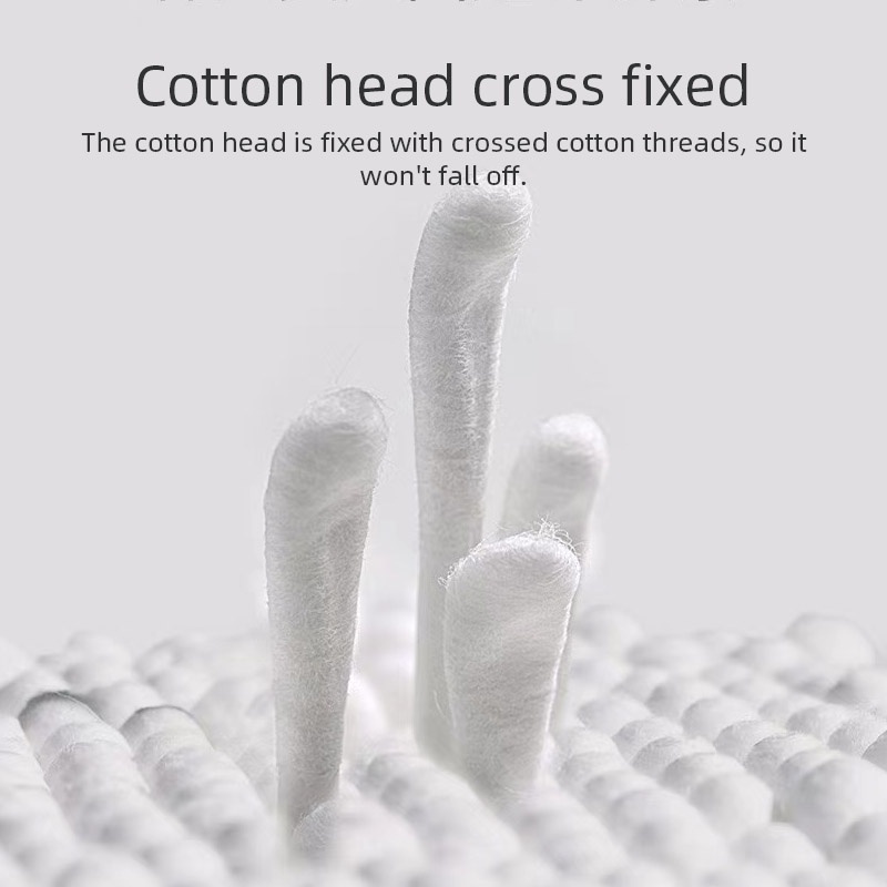 Hộp 400 Tăm Bông cotton Hai Đầu Cho Bé