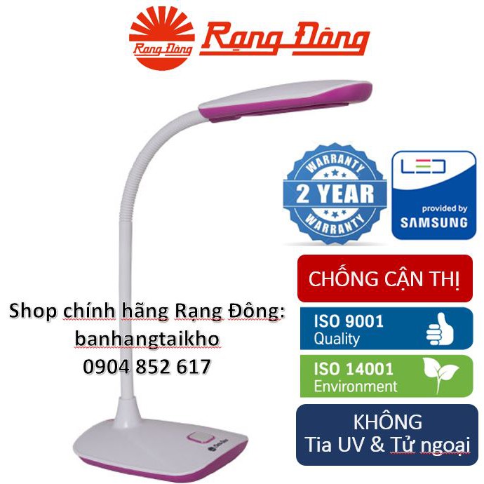 Đèn học chống cận LED Rạng Đông, chipLED SAMSUNG RD-RL-16