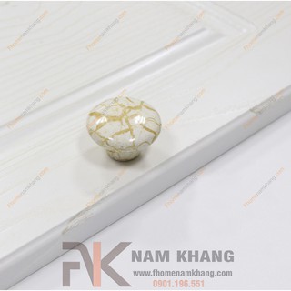Núm cửa tủ sứ vân NK044 (Màu Sứ)