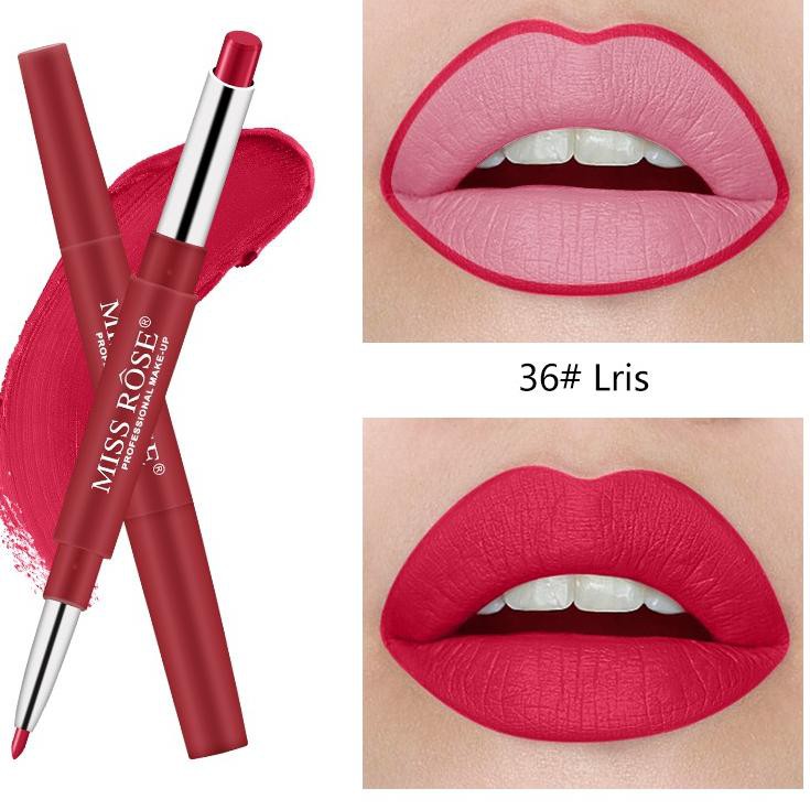 (Hàng Mới Về) Son Môi Kiêm Bút Kẻ Viền Môi Lâu Trôi Không Thấm Nước Đa Năng C8Qzh Miss Rose | BigBuy360 - bigbuy360.vn
