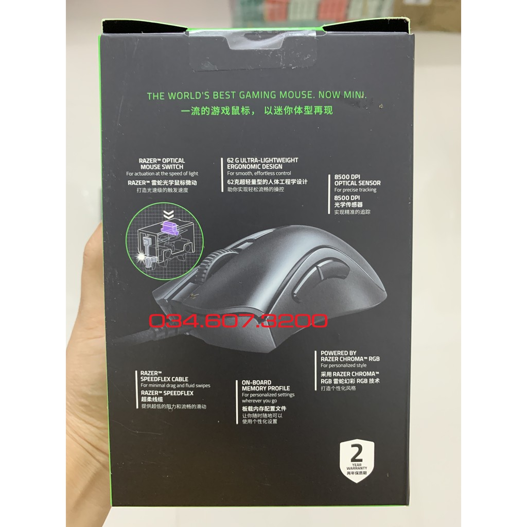 Chuột chơi game DeathAdder V2 mini new 2020