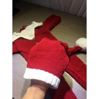Body Đan len đỏ  noel cho bé 6-15m