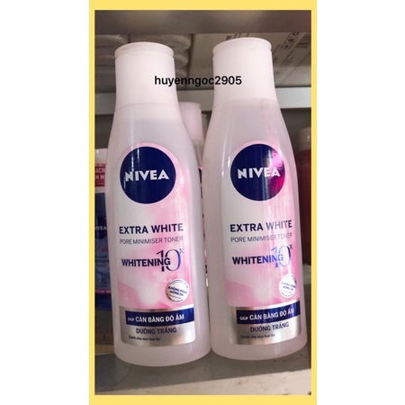 NƯỚC HOA HỒNG NIVEA DƯỠNG TRẮNG GIÚP SE KHÍT LỖ CHÂN LÔNG