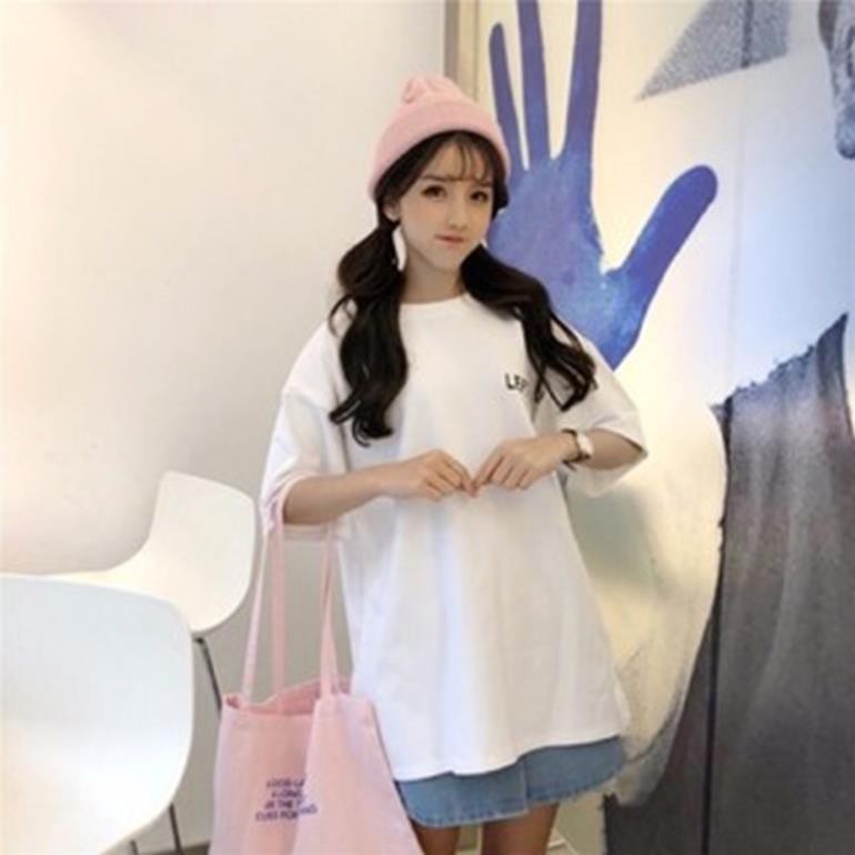 [INCU16APR giảm 20K đơn từ 50K] Áo thun unisex tay lỡ LF basic tee, form rộng oversize cotton dáng xuông streetwear 😘