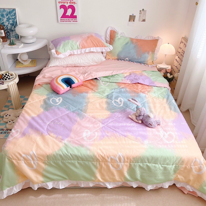 Set chăn ga cotton đũi bèo Hàn Quốc