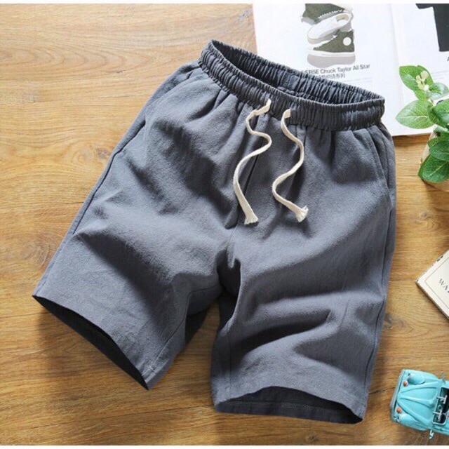 Quần đùi nam lửng ngắn chất đũi siêu mát | BigBuy360 - bigbuy360.vn