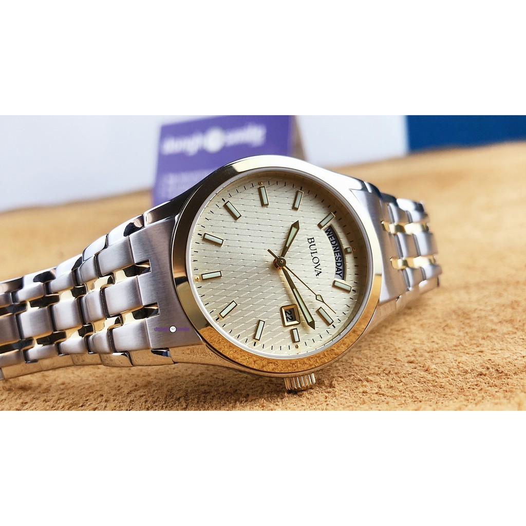 Đồng hồ nam Bulova máy Nhật 98C60 size 36mm