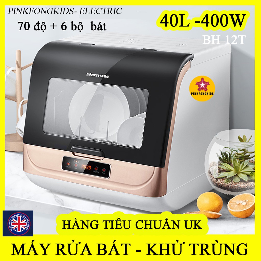 Máy Rửa Bát , chén Cao Cấp - Hàng chuẩn UK🌟rửa bát, sấy khô, khử khuẩn