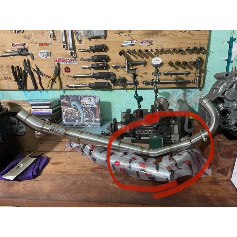 Cổ pô R8 Ex150 mẫu K5 (35-51)