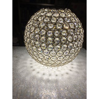 (Ảnh thật)ĐÈN THẢ QUẢ CẦU PHA LÊ RB LIGHTING 3 CHẾ ĐỘ MÀU