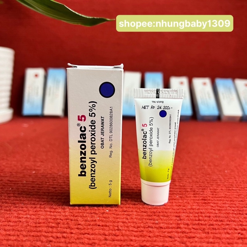 Benzolac 2.5% .5% . loại bỏ mụn trứng cá...