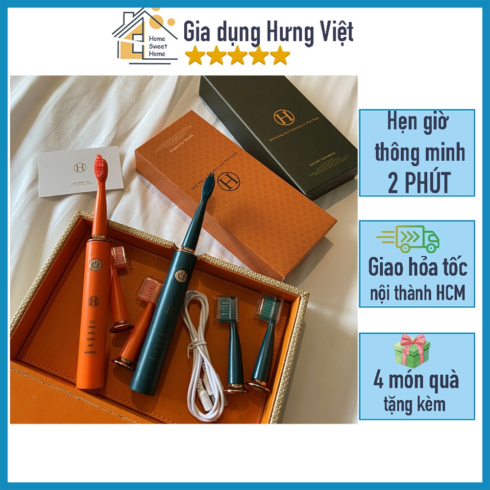 Bàn chải răng sạc điện, lông mềm mại, 5 chế độ, chống nước, an toàn, phù hợp cho người lớn và trẻ em [BÀN CHẢI ĐIỆN]