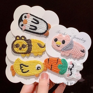 SWT-Kẹp tóc trang trí hình hoạt hình phong cách gia đình heo/thỏ/con chim cánh cụt/con chim cánh cụt cho bữa tiệc đường phố