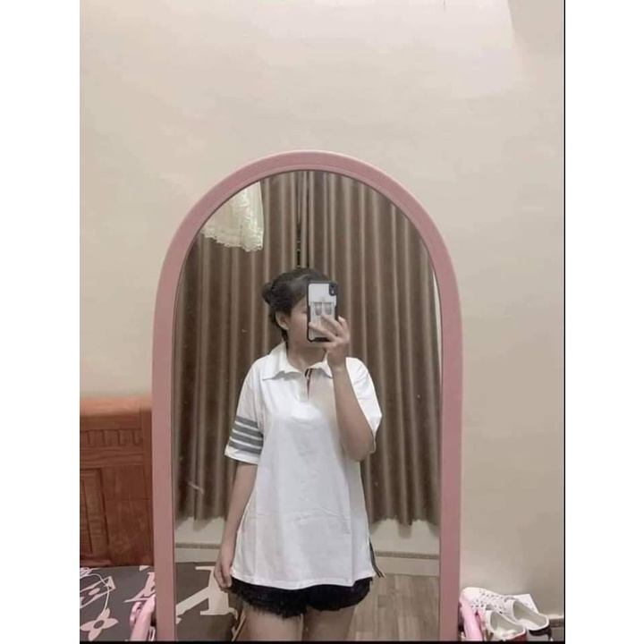 Áo polo 3 vạch tay nam nữ