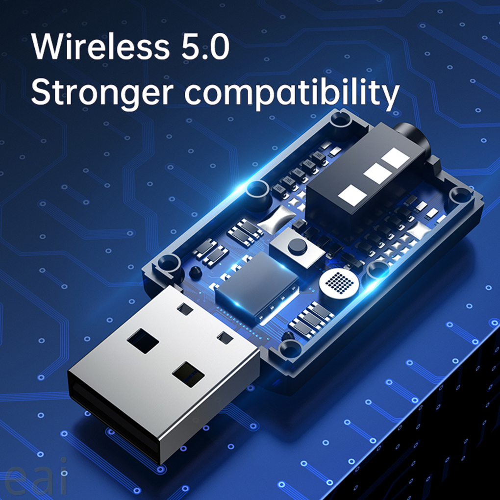 Bluetooth 5.0 Audio Receiver Microphone Wireless Audio Transmitter Phone Computer Audio Adapter