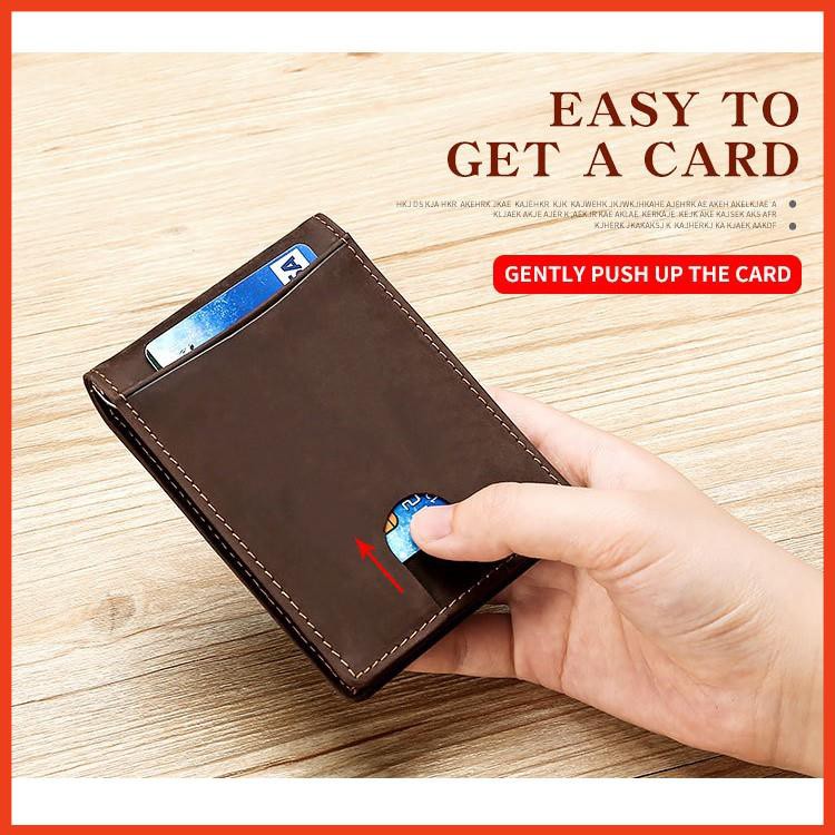 Ví kẹp tiền da nhỏ gọn Hàn Quốc