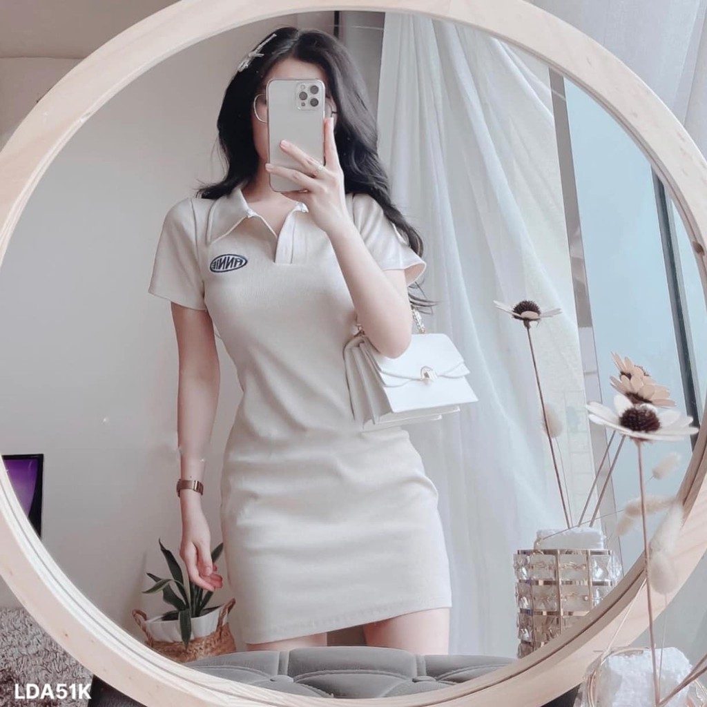 (MẪU MỚI-HÀNG CÓ SẴN) ĐẦM BODY CỔ BẺ THÊU CHỮ❤️CHIBEST_LDA51K | BigBuy360 - bigbuy360.vn