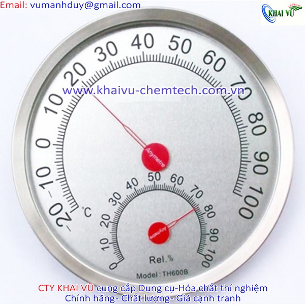 Nhiệt ẩm kế Hàn Quốc TH600B bằng thép không gỉ dùng trong nhà, ngoài trời