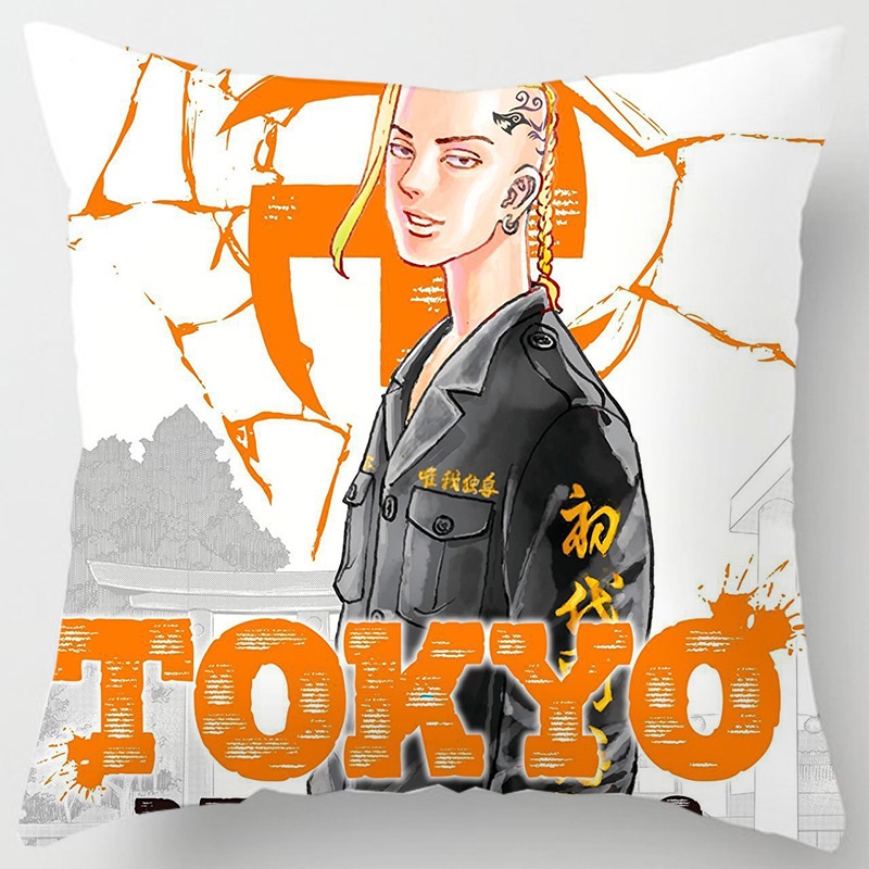 Vỏ Gối 45x45cm In Hình Anime Tokyo Revengers Thời Trang