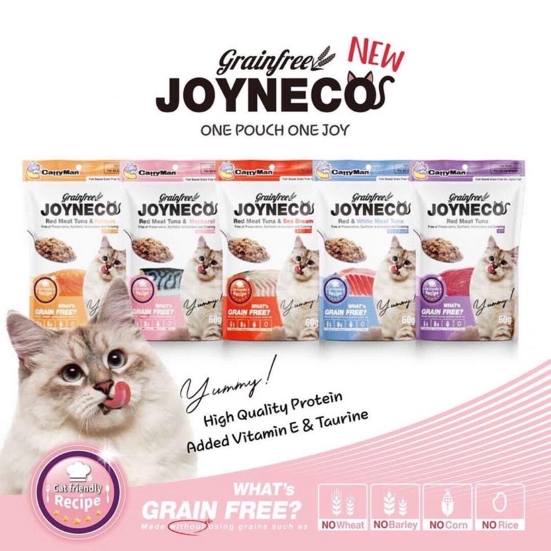[Ship hoả tốc] Pate cho mèo không tinh bột Joyneco Grain Free thương hiệu Doggy Man Nhật Bản 60g