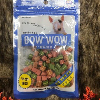 Bánh thưởng cho chó Sandwich hỗn hợp BowWow Mixed Sandwich 120g