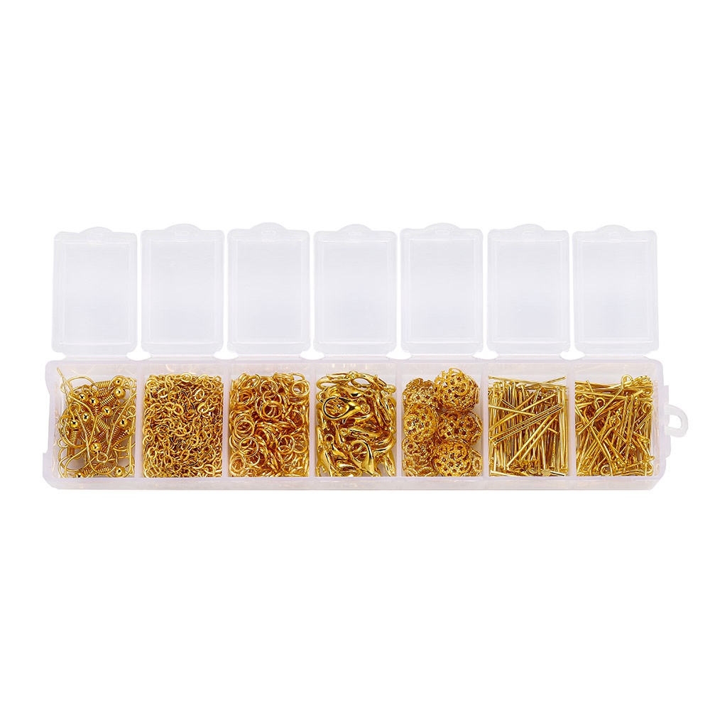 Set đồ dùng làm trang sức St.kunkka mix kiểu chốt móc bông tai vòng cổ có 5 màu