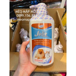 SỮA  TẮM DƯỠNG LÔNG KHỬ HÔI CHÓ MÈO BIO JOLIE 500ml