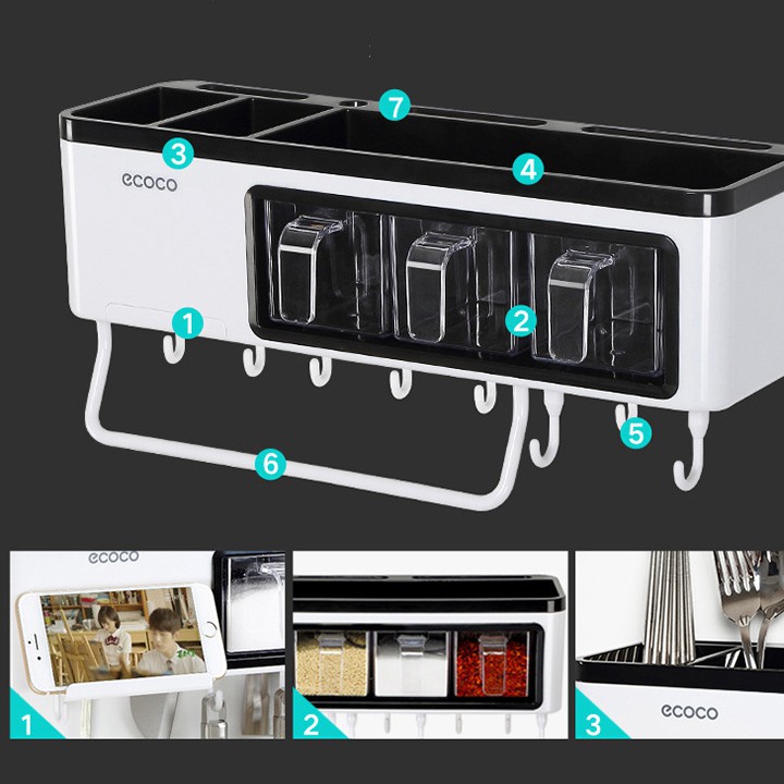Kệ đựng gia vị ECOCO dùng trong nhà bếp