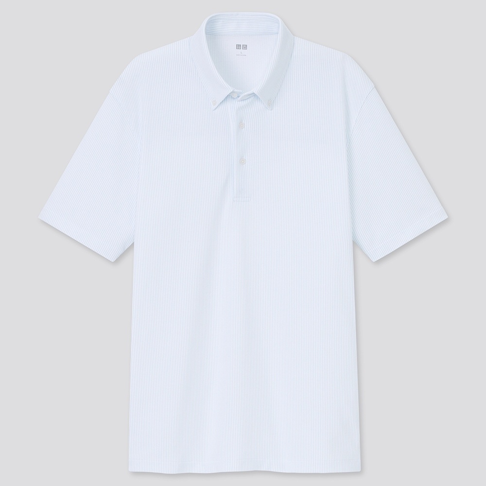(UNIQLO chính hãng Nhật) Nam - Áo polo chất Airism Pique Cotton ngắn tay | BigBuy360 - bigbuy360.vn