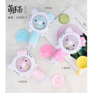 Quạt tích điện cầm tay Đoremon,Kitty