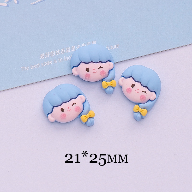 10 Phụ Kiện Keo Dán Hình Mặt Công Chúa Dùng Trang Trí Điện Thoại/ Album Ảnh