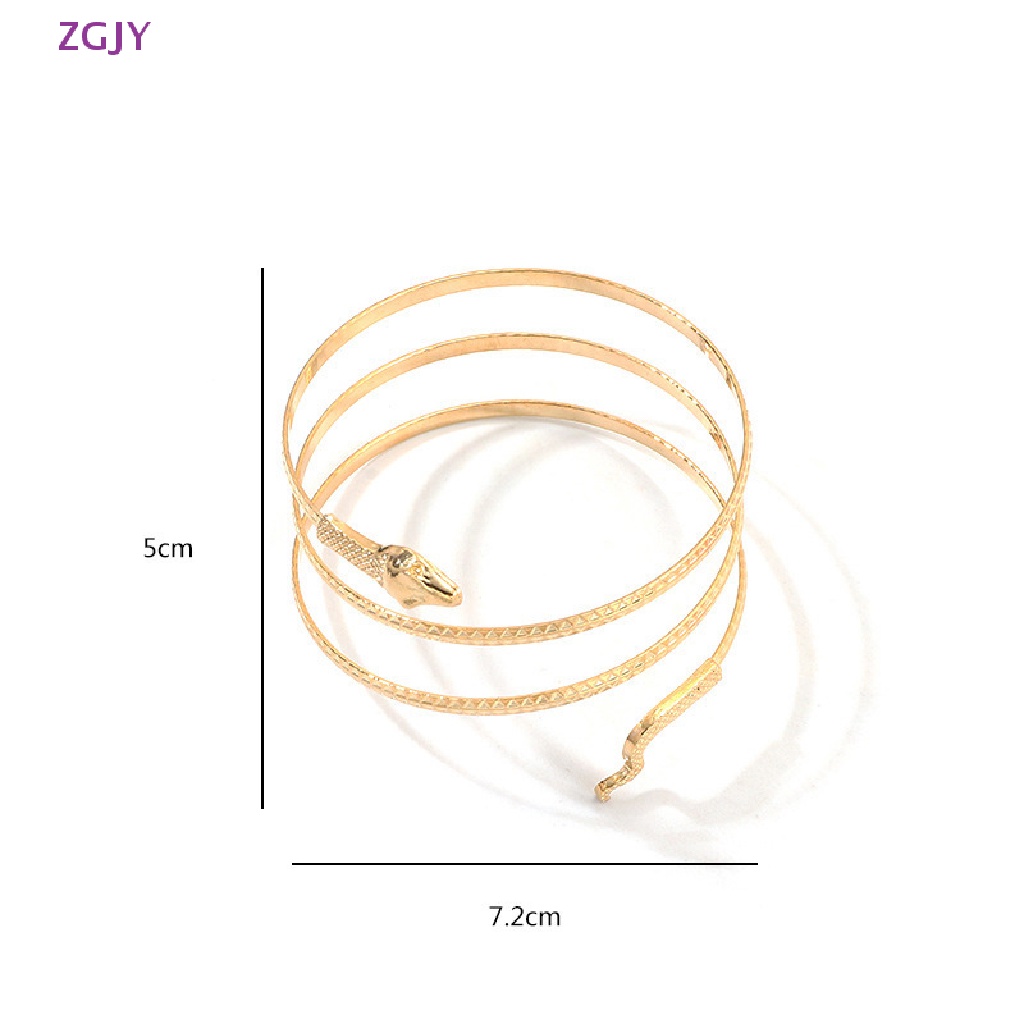 Vòng Đeo Tay Dạng Hở Hình Rắn Phong Cách Gothic Punk Thời Trang Cho Nữ Mới