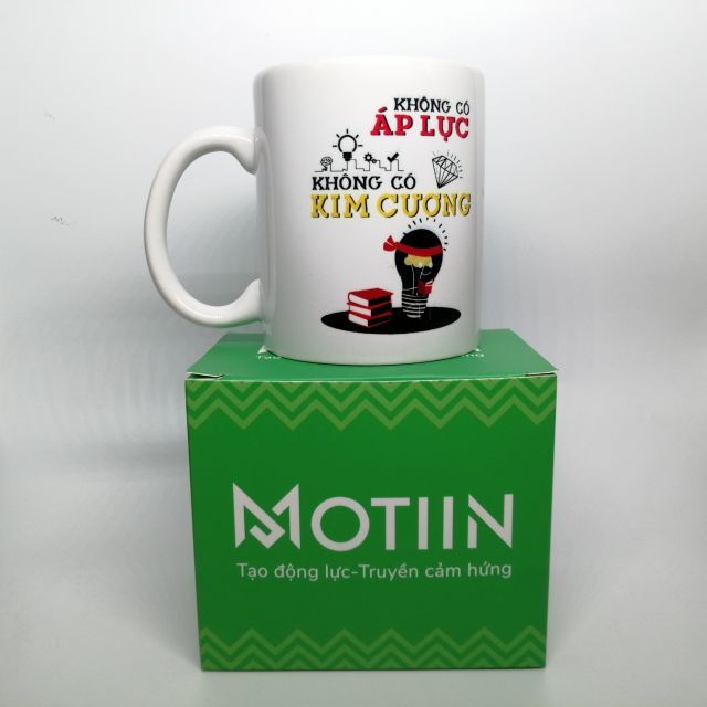 Cốc Tạo Động Lực Truyền Cảm Hứng. Cốc sứ Motiin in hình in Slogan làm quà tặng