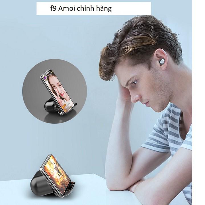 Tai Nghe Bluetooth Amoi F9 Pro Max 2020| Bản QUỐC TẾ | Nút cảm ứng | Bluetooth 5.0 | Pin 2000Mah | Sạc dự phòng -DC4132
