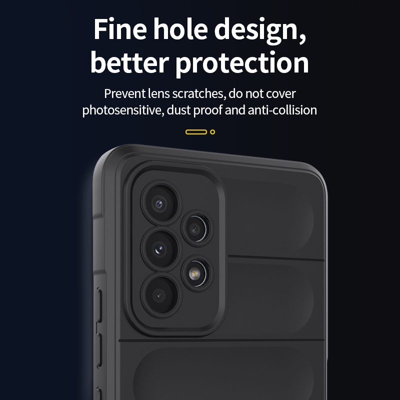 Ốp điện thoại Lenuo silicon mềm màu trơn chống sốc bảo vệ toàn diện cho Samsung Galaxy A53 A73 A13 A04S A33 5G A23 4G