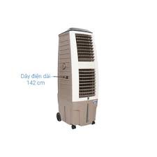 Quạt điều hòa Boss S-101 Thiết kế đi kèm bánh xe giúp cố định và dễ dàng di chuyển  điều khiển từ xa