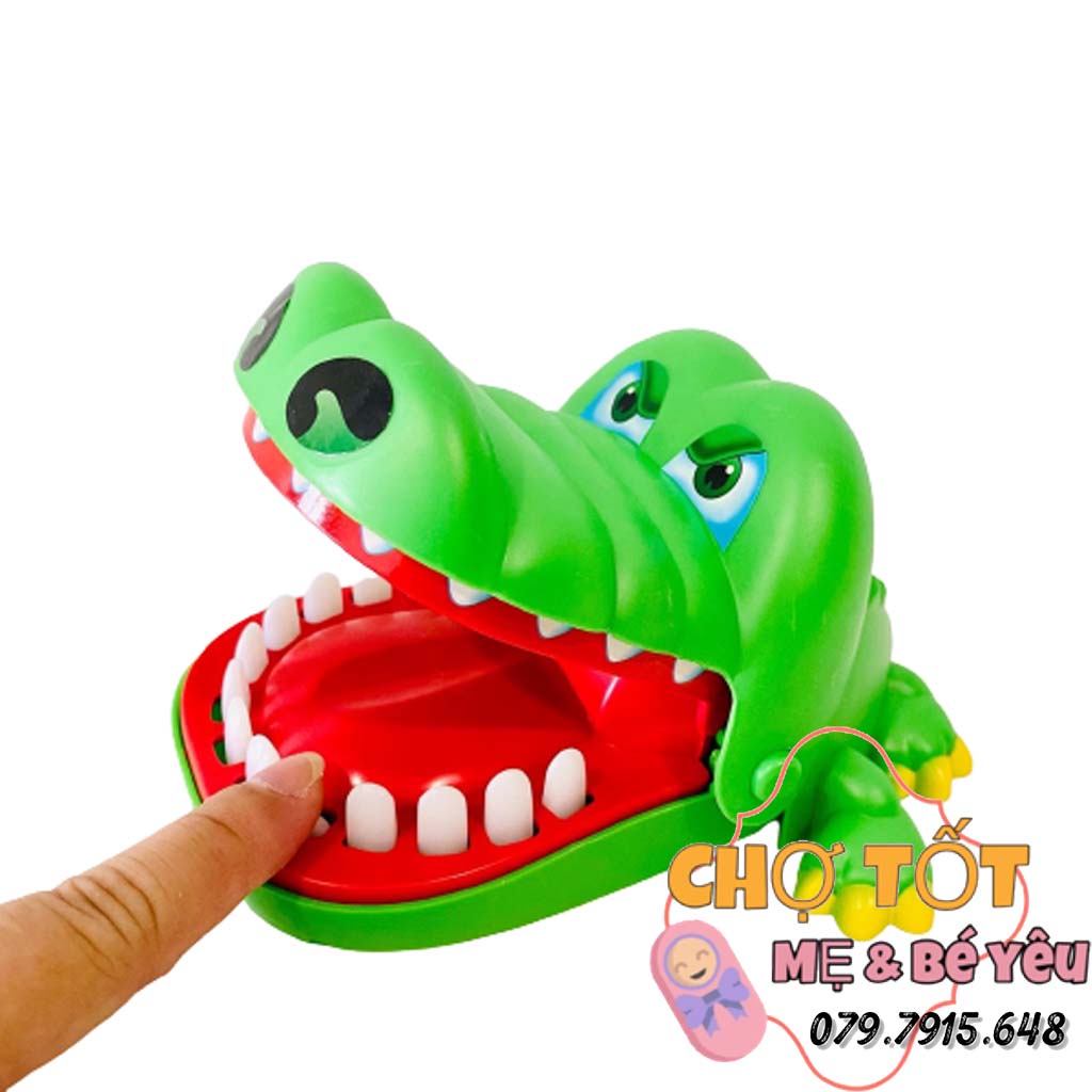 [CỠ LỚN] Đồ chơi khám răng cá sấu cắn tay vui nhộn dành cho bé giải trí giúp phát triển khả năng phản xạ cho bé