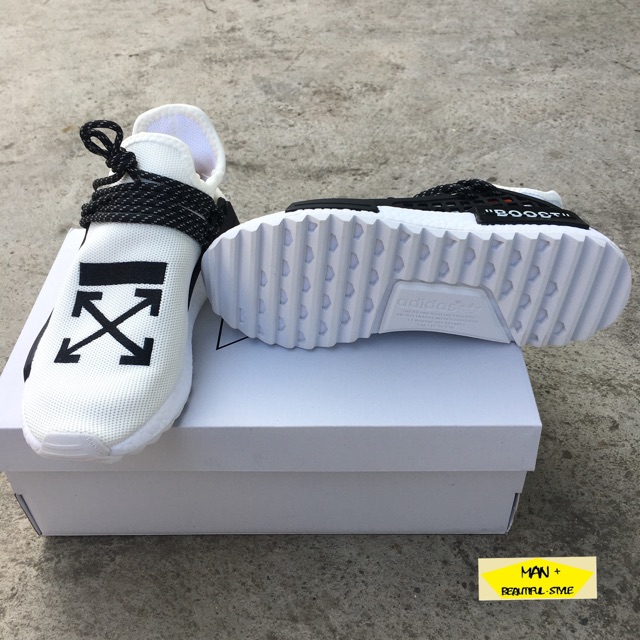 Giày thể thao sneaker NMD HUMAN RACE off white