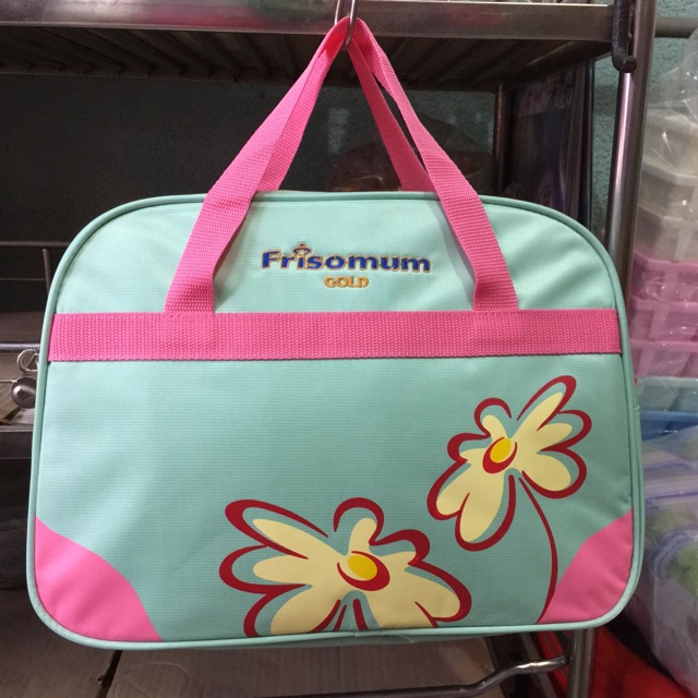 Túi Frisomum Gold nền hoa