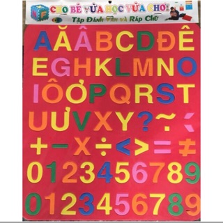 Bảng chữ cái in hoa bằng xốp cho bé